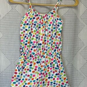 The Children’s Place Girls Polka Dot Romper 7/8 Summer